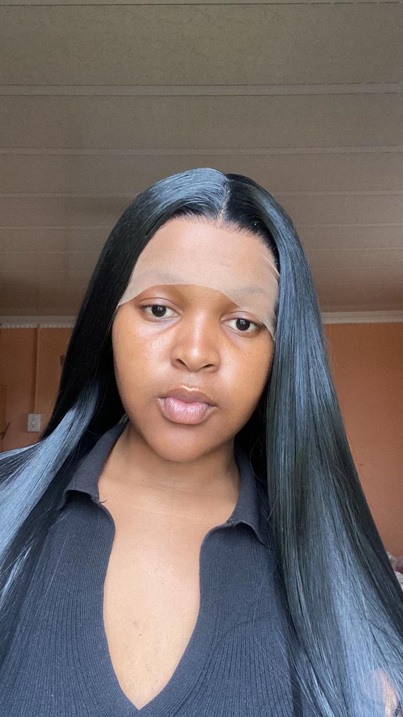 30" Straight Human Hair Blend