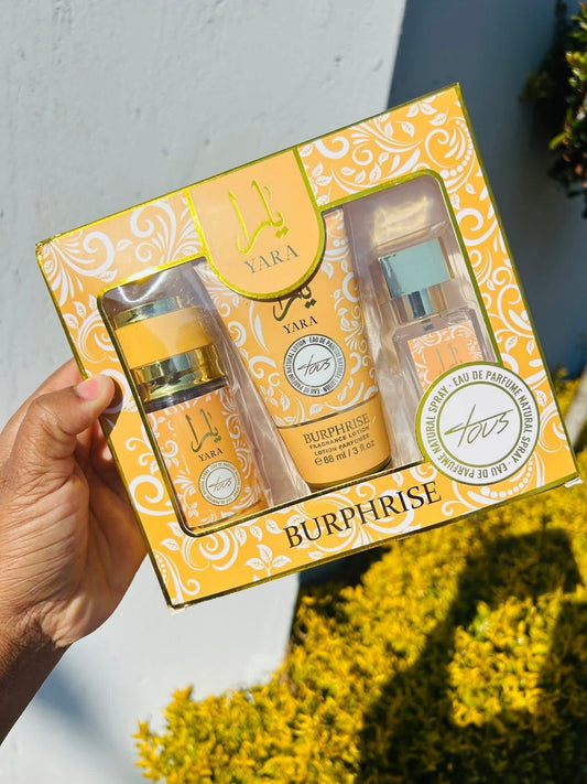 Yara Arabic perfume gift set