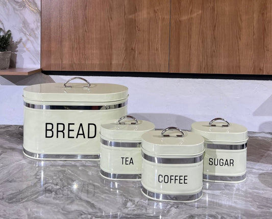 4pcs bread cabinet White  Set