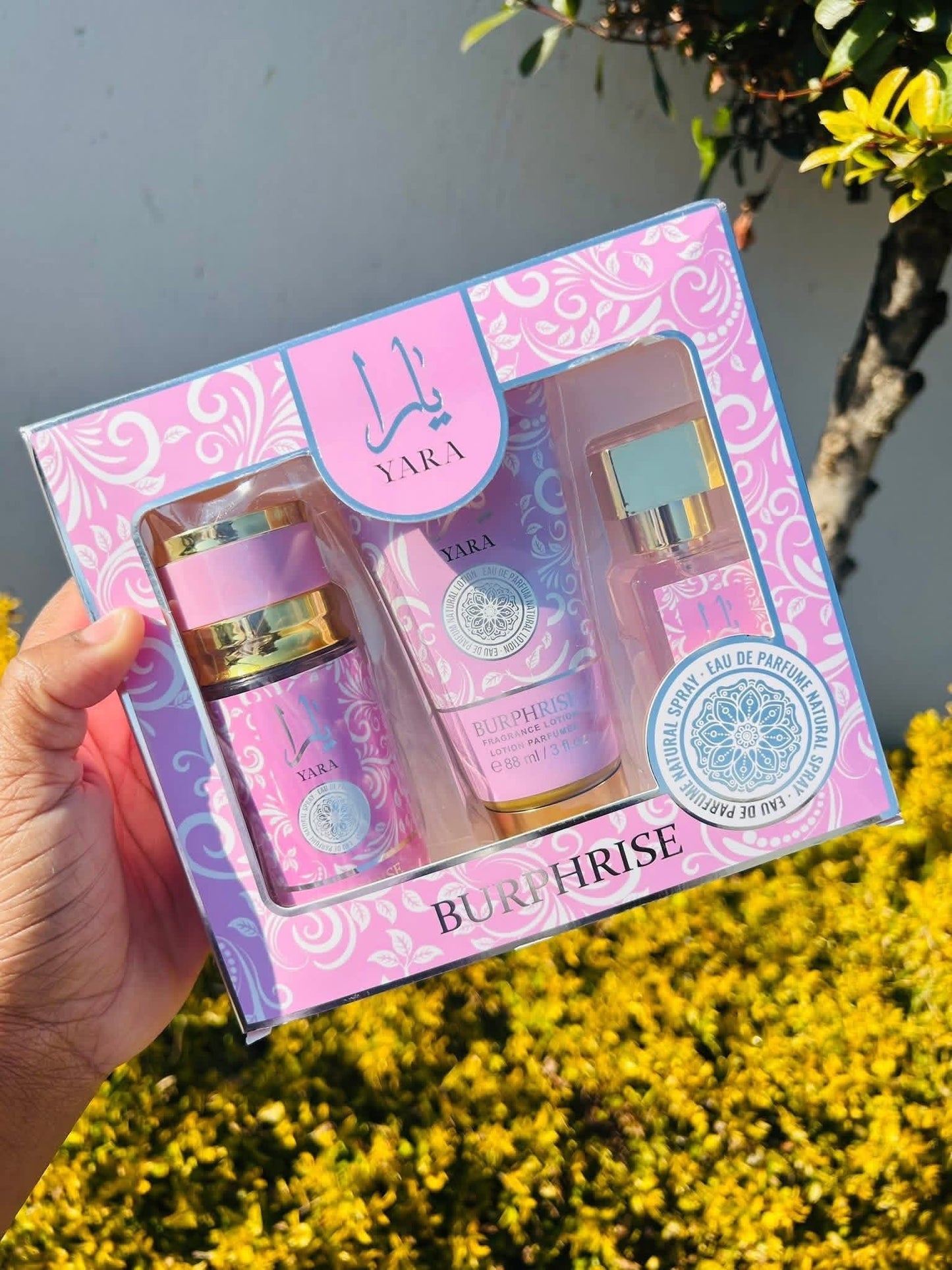 Yara Arabic perfume gift set