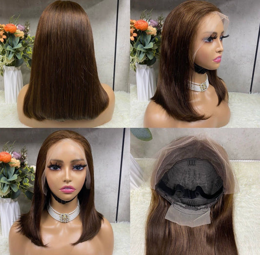13x4 Double Drawn Wig Brown