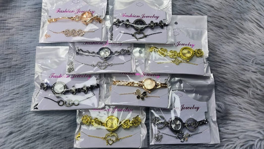 Ladies Stylish watches and bracelet