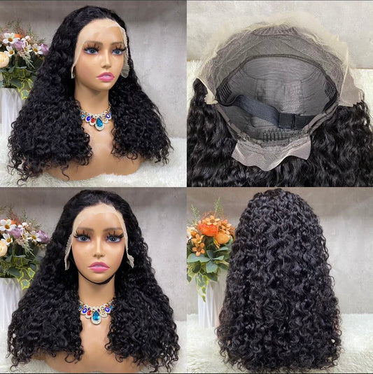 Natural Color  Double Drawn Curly Wig