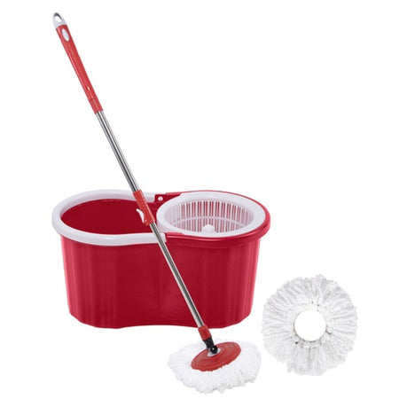 Spinning Mop and Bucket Green Red