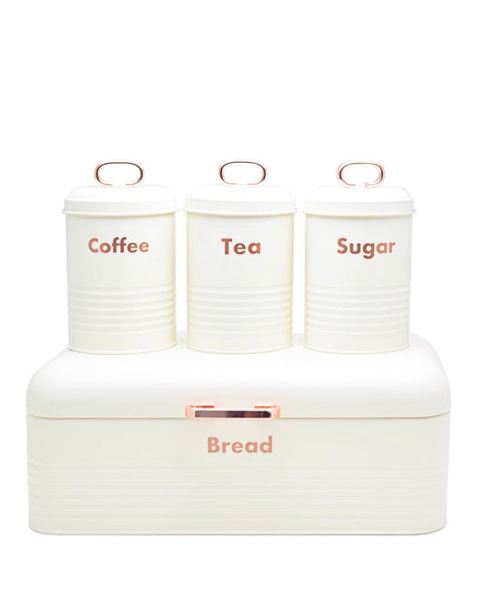 4pcs bread cabinet White Set